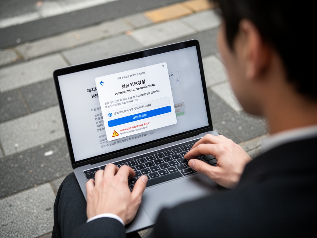 Payment failure notification appearing on screen with automatic retry option and warning email alert alongside.