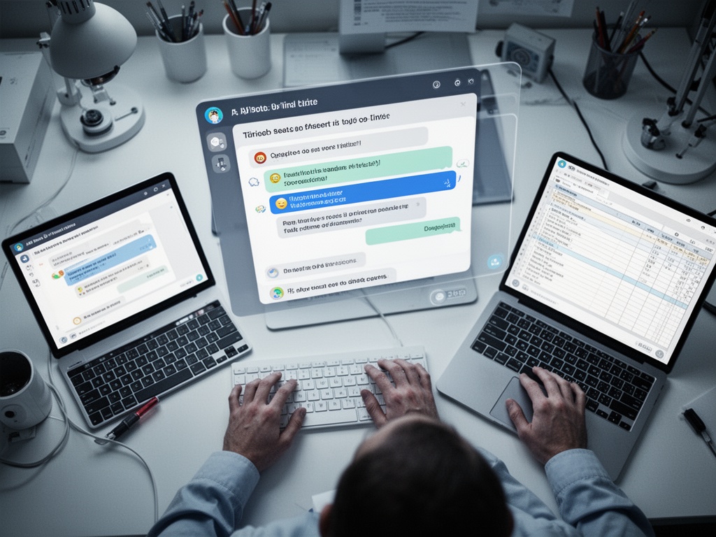 AI chatbot window adapts its questions in real-time based on patient input, with structured information flowing to medical charts.